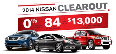 nissan clearout